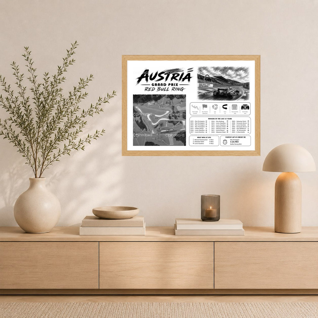 Austria - RedBull Ring Champions Edition (Black&White)