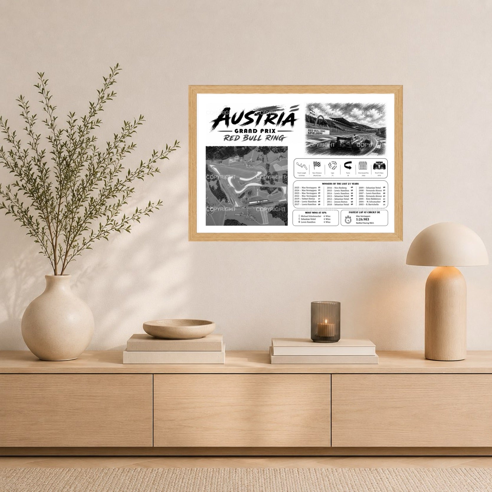 Austria - RedBull Ring Champions Edition (Black&White)
