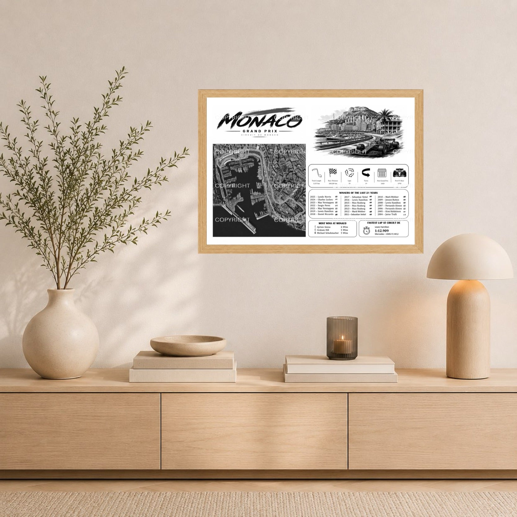 Monaco - Circuit de Monaco Champions Edition (Black&White)