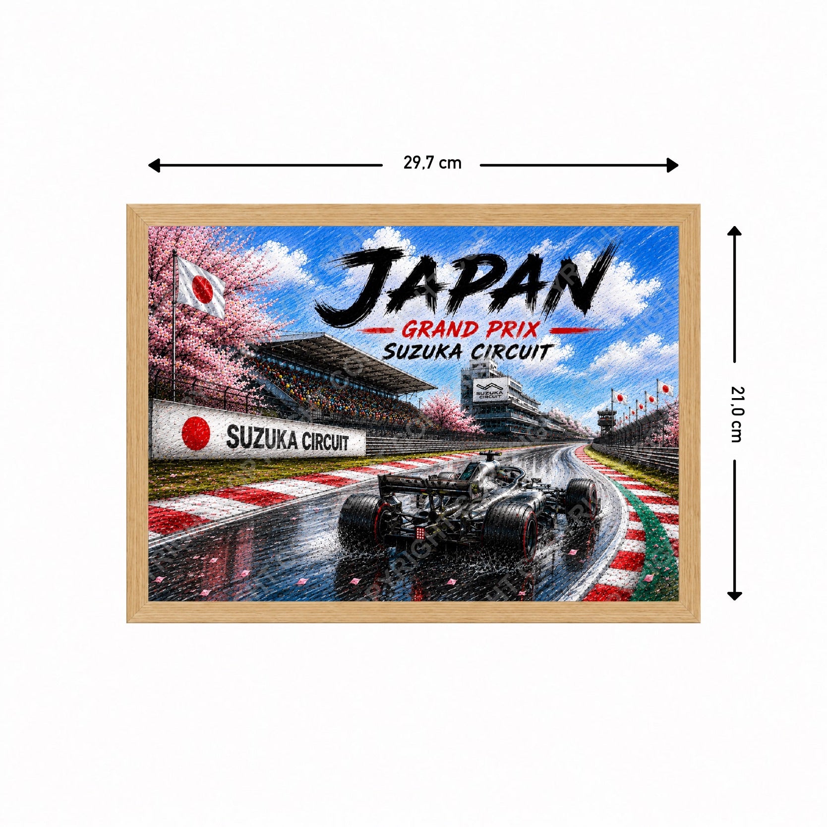 Japan - Suzuka Illustrated Edition with Frame. 