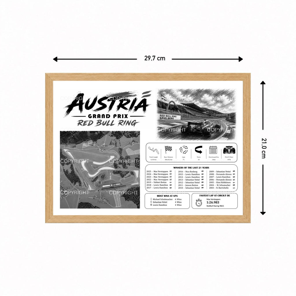Austria - RedBull Ring Champions Edition (Black&White)